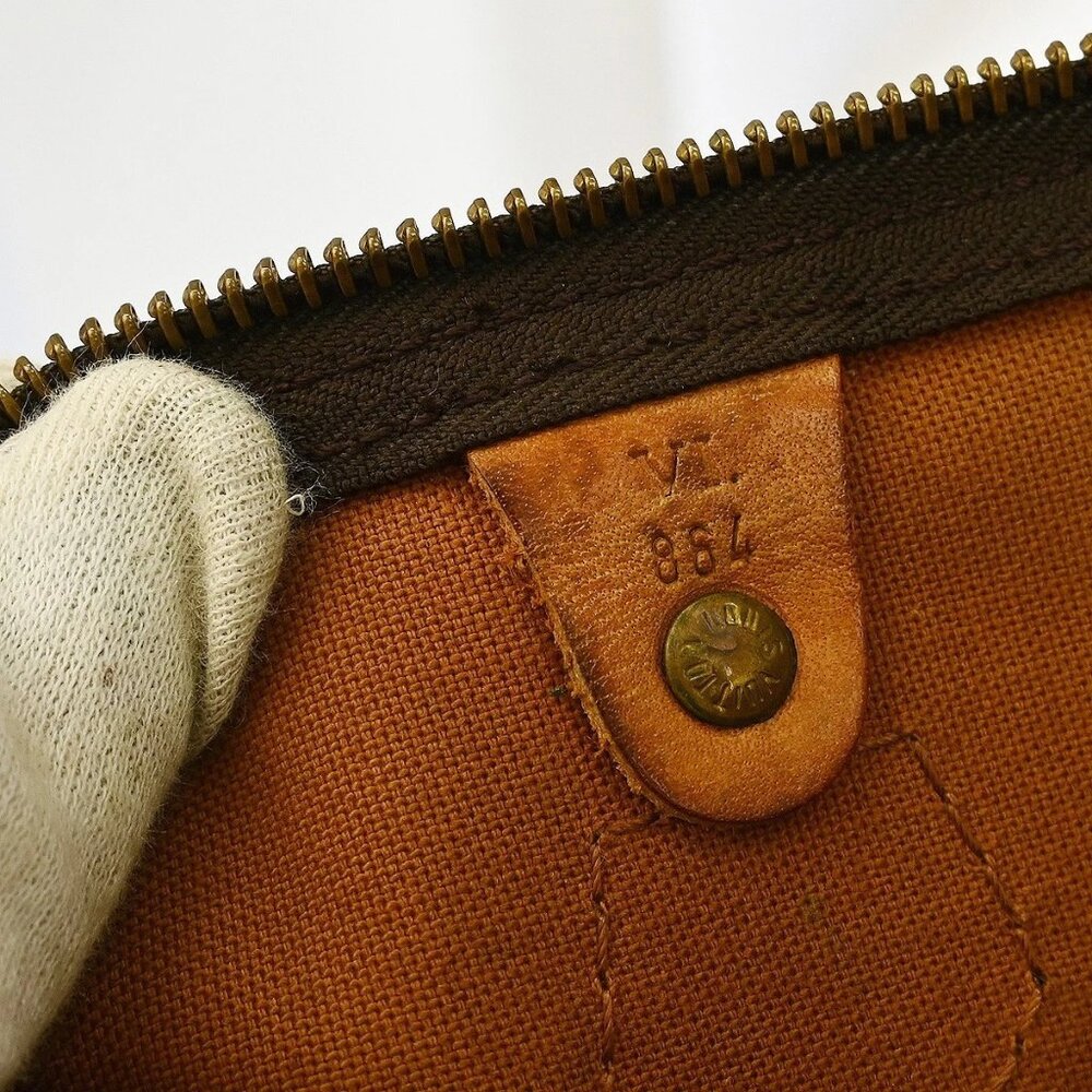 LOUIS VUITTON SPEEDY 35 HANDBAG PURSE MONOGRAM CANVAS M41524 VI864 RQ00225 - Picture 8 of 9